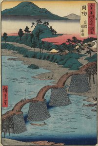 Kintai-broen ved Iwakuni, Suo_-provinsen, december 1853