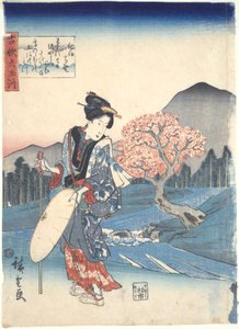 Koka: Seks Tama-floder af Utagawa Hiroshige