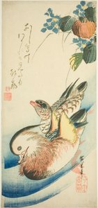 Mandarin ænder af Utagawa Hiroshige