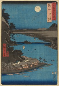 Mino-provinsen: Yōrō-vandfald (Mino, Yōrō no taki), fra serien Berømte steder i de tres-og-tres provinser [af Japan] ([Dai Nihon)] Rokujūyoshū meisho zue) af Utagawa Hiroshige
