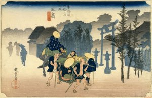 Mishima S Tachi lyd 11 af Utagawa Hiroshige