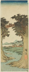 Abebroen af Utagawa Hiroshige