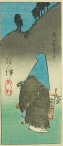 Mount Koya i Kii-provinsen (Kii, Koya), sektion af ark nr. 16 fra serien "Udskårne billeder af provinserne" af Utagawa Hiroshige