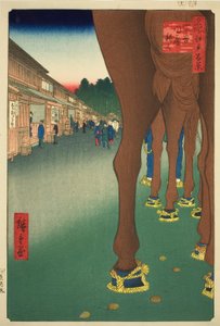 Yotsuya Toshinjuku At Yotsuya Toshinjuku, fra serien )” af Utagawa Hiroshige