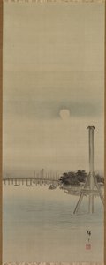 Nattescene ved Sumida-floden af Utagawa Hiroshige