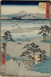 af. 29 Færge Onte Tenryu_Rier, Mitsuke, juli 1855