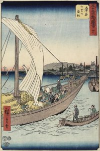 Færgebåd nr. 43 ved Shichiri Beach, Kuwana, juli 1855
