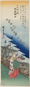 Noda Jewel River in Mutsu Province (Mutsu Noda), from the series "Six Jewel Rivers (Mu Tamagawa no uchi)" af Utagawa Hiroshige