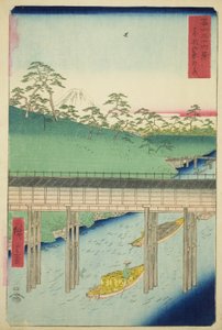 Ochanomizu i den østlige hovedstad (Toto Ochanomizu), fra serien "Seksogtredive udsigter over Mount Fuji (Fuji sanjurokkei)" af Utagawa Hiroshige