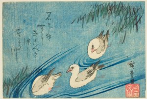 Østersfangere af Utagawa Hiroshige