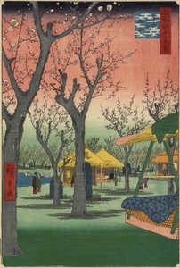 Plum Garden i Kamata, februar 1857