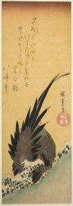 Hane på en bjergskråning om vinteren af Utagawa Hiroshige