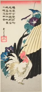 Hane, paraply og morgenfruer af Utagawa Hiroshige