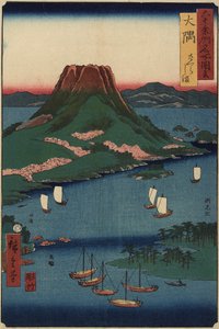 Sakurajima Volcanic Island, O_sumi-provinsen, marts 1856