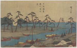 Shimizu Port i Suruga-provinsen, ca. 1840-1843