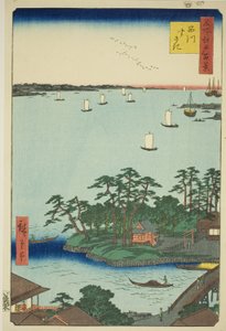 Shinagawa Susaki (Shinagawa Susaki), fra serien ``Ridge dre d fa net s views of Edo (One Hundred Famous Views of Edo)