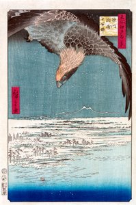 Susaki og Jumantsubo-sletten nær Fukagawa, 1856-1858. af Utagawa Hiroshige