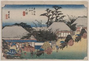 De 53 stationer i Tokaido: Otsu af Utagawa Hiroshige