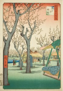 Blommeplantagen ved Kamata (Kamata no umezono), nr. 27 fra serien "Hundrede berømte udsigter over Edo (Meisho Edo hyakkei)" af Utagawa Hiroshige