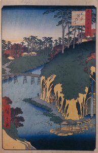 Takinogawa i Oji hundrede berømte udsigter over Edo, 1856-1858 af Utagawa Hiroshige