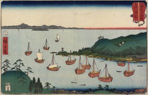 Uraga i Sagami-provinsen, juli 1858