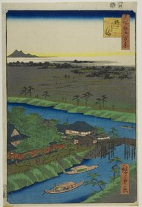 Yanagashima, fra serien "One Hundred Famous Views of Edo (Meisho Edo hyakkei)" af Utagawa Hiroshige