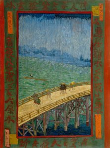 van Gogh til Hiroshige, bro i regnen af Utagawa Hiroshige