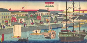 5th gate, 1870, Yokohama Riverside Prefectural Police, 1870.