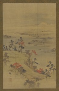 Efterårslandskab, midten af 1800-tallet. af Utagawa Hiroshige II