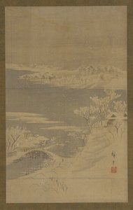 Vinterlandskab, midten af 1800-tallet. af Utagawa Hiroshige II