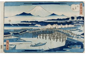 Nihonbashi fra serien Famous Place of the Eastern Capital af Utagawa II Hiroshige