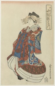 Utaemon Nakamura er skolens område af Utagawa Kunimasa