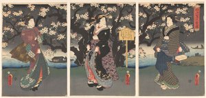 Aftentur langs floden af Utagawa Kunisada (I)