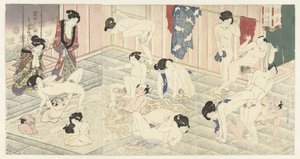 Badehus i Hakone af Utagawa Kunisada (I)