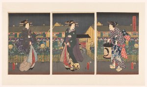 Irissen Inn Boei zensei hanashobu no zu af Utagawa Kunisada (I)