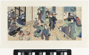 Scener på et bordel af Utagawa Kunisada (I)