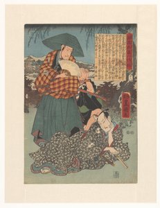 Den loyale Ôboshis liv (titel på objekt) af Utagawa Kunisada (I)