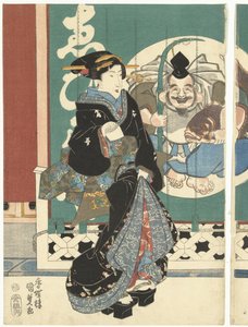 Kvinder i Ebisuya-butikken af Utagawa Kunisada (I)