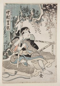 Skuespiller Nakamura Shikan IV som Sen (træblok i farver) af Utagawa Kunisada
