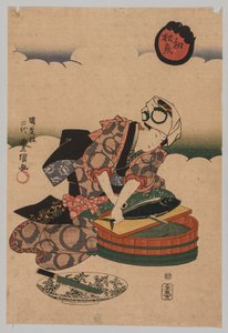 Forbereder Bonita af Utagawa Kunisada