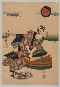 Forbereder Bonita, 1823-1880. af Utagawa Kunisada