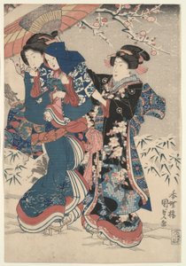 Snekamp af Utagawa Kunisada