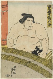 Te Wre ster Kurokumo Tatsugoro _ af te Higo S te be, 1830-1844 af Utagawa Kunisada