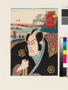 Karakteren Kumagai Jirō Naozane hos Fujieda af Utagawa Kunisada II