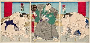 På samfundets side er billedet snævert. Illustreret af Utagawa Kunikira (1808-1876)