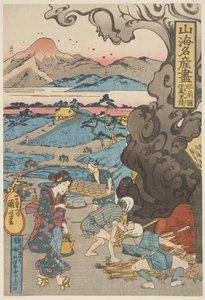 Hizen: Imari-Yakki, ca. 1833 (træsnit, blæk og farve på papir) af Utagawa Kuniyoshi