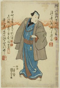Mindeportræt af skuespilleren Ichimura Takenojo V af Utagawa Kuniyoshi