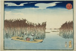 Omori, fra serien "Famous Places in the Eastern Capital (Toto meisho)" af Utagawa Kuniyoshi