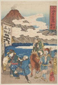 Shinano: Soba, ca. 1833 (træsnit, blæk og farve på papir) af Utagawa Kuniyoshi