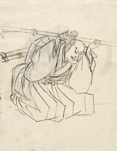 Skitse af Shinano Sakon Tomoyuki af Utagawa Kuniyoshi